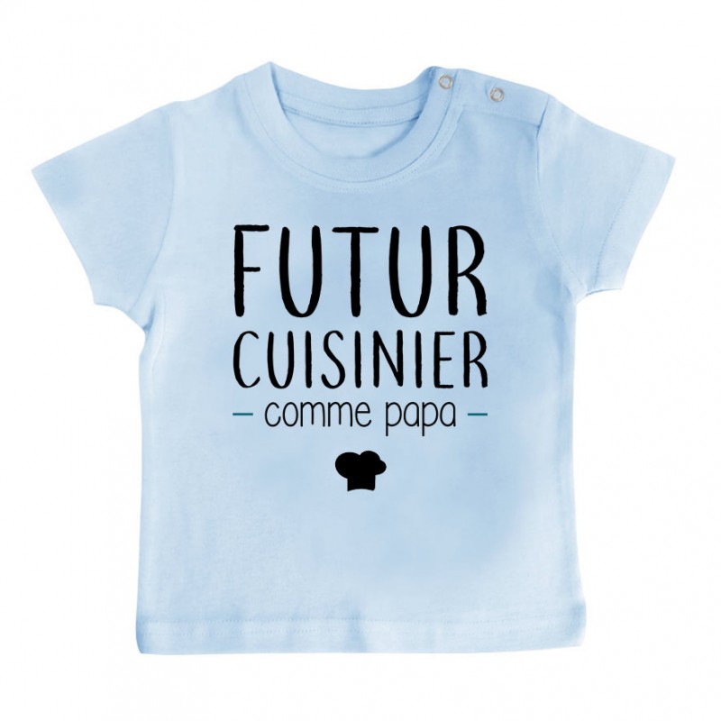 T-Shirt bébé Futur cuisinier comme papa