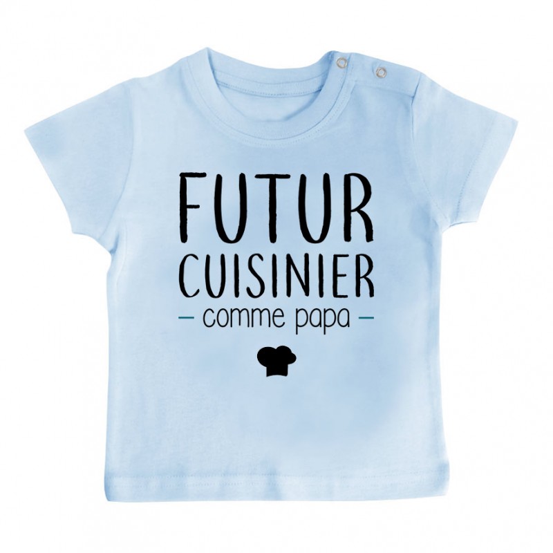 T-Shirt bébé Futur cuisinier comme papa T-Shirt bébé Futur cuisinier comme papa