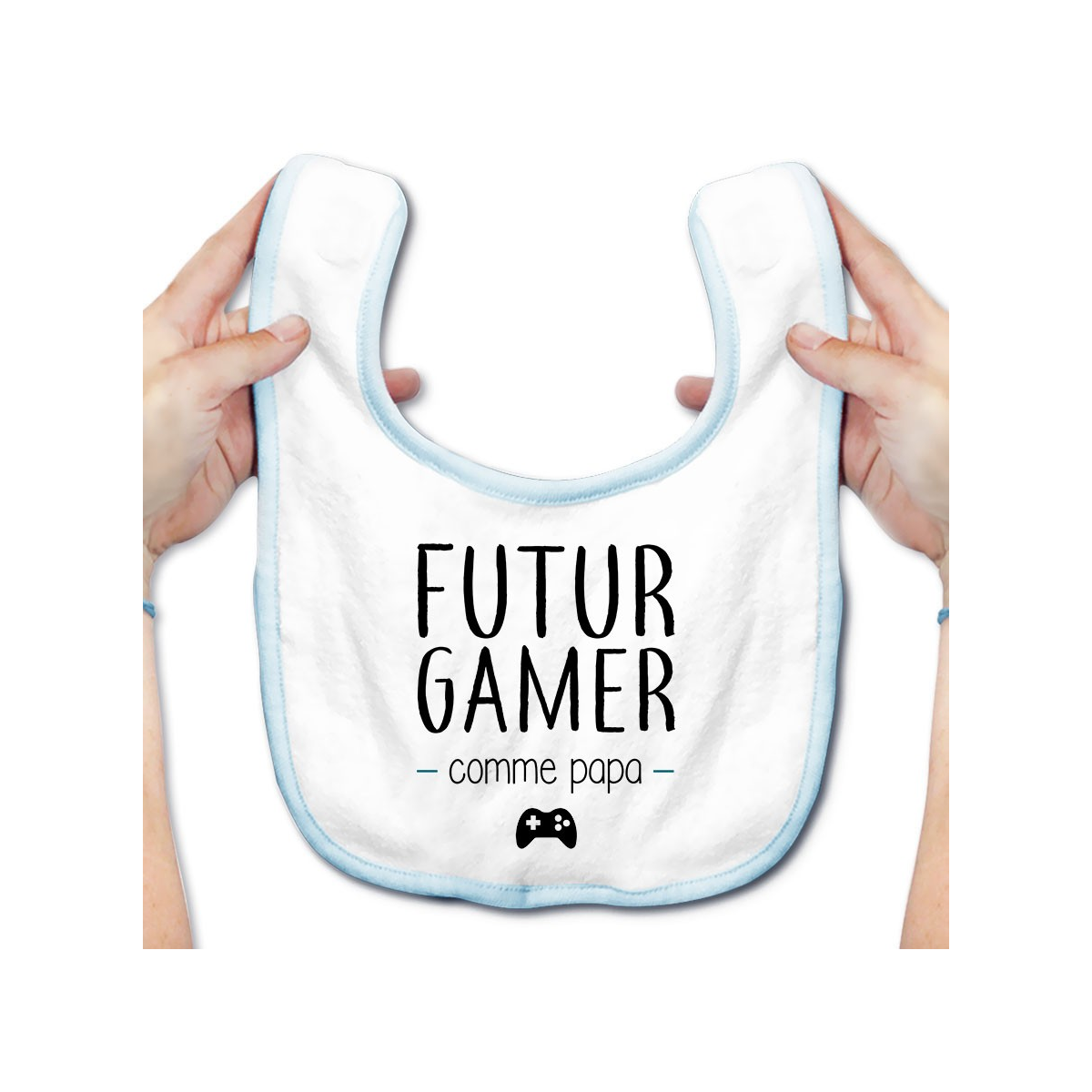 Bavoir bébé Futur gamer comme papa