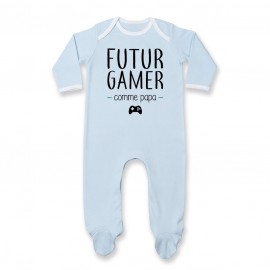 Pyjama bébé Futur gamer comme papa