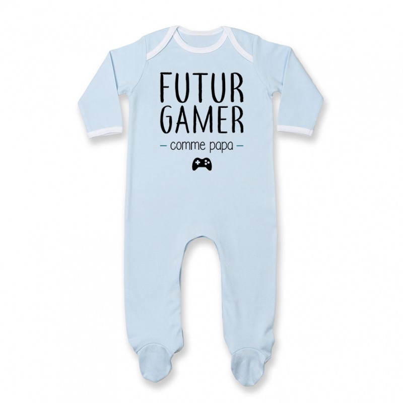 Pyjama bébé Futur gamer comme papa Pyjama bébé Futur gamer comme papa