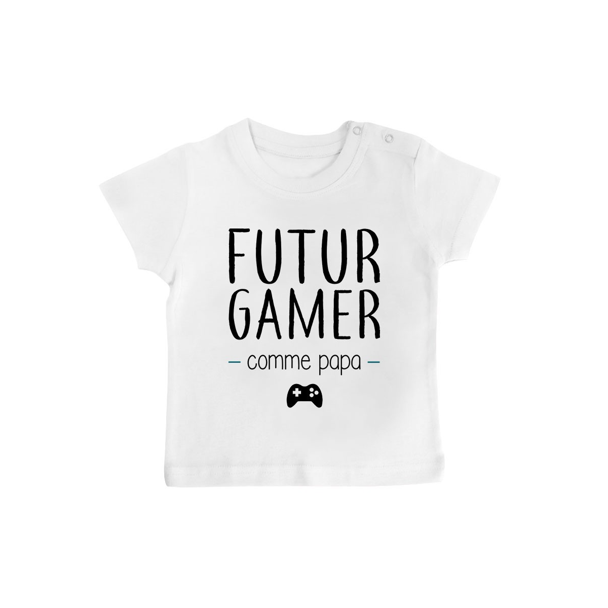 T-Shirt bébé Futur gamer comme papa