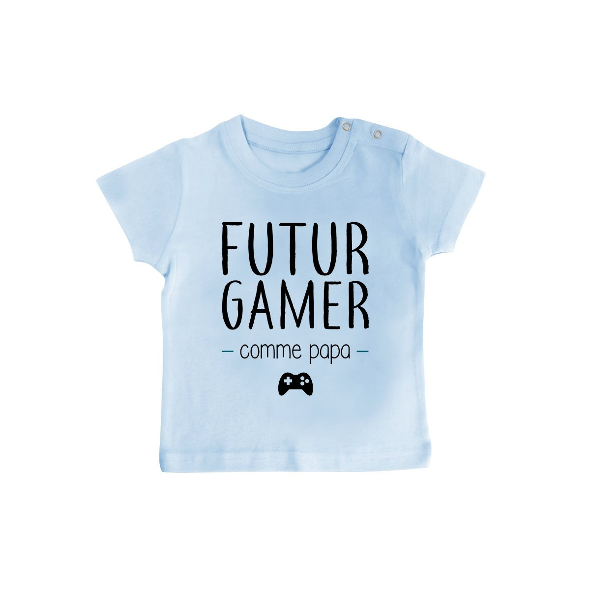 T-Shirt bébé Futur gamer comme papa