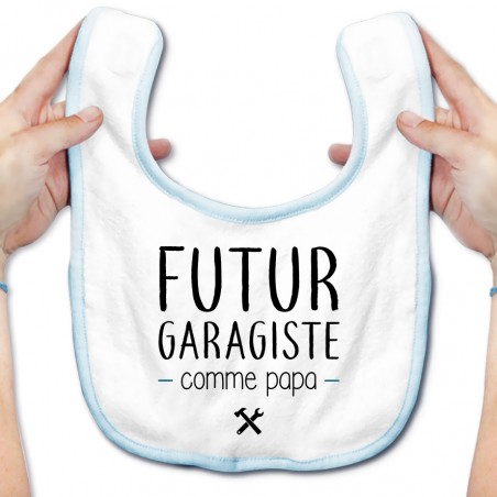 Bavoir bébé Futur garagiste comme papa