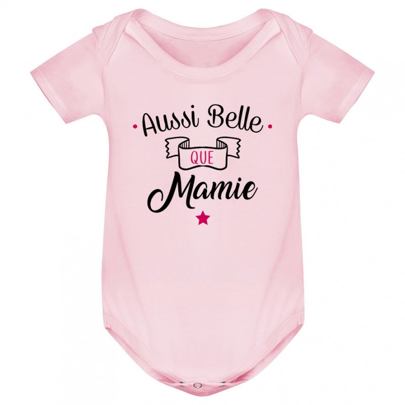 Body bébé Aussi belle que mamie Body bébé Aussi belle que mamie