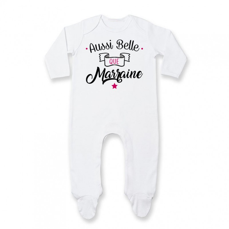 Pyjama bébé Aussi belle que marraine