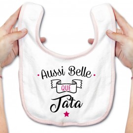 Bavoir bébé Aussi belle que tata