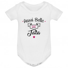 Body bébé Aussi belle que tata