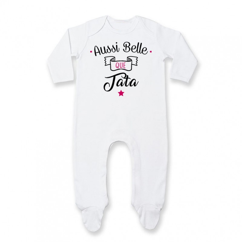 Pyjama bébé Aussi belle que tata