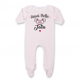 Pyjama bébé Aussi belle que tata