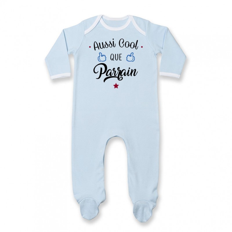 Pyjama bébé Aussi cool que parrain Pyjama bébé Aussi cool que parrain