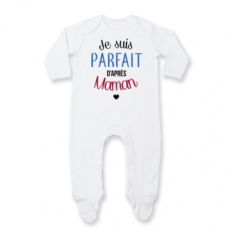 Pyjama bébé Je suis parfait d'après maman