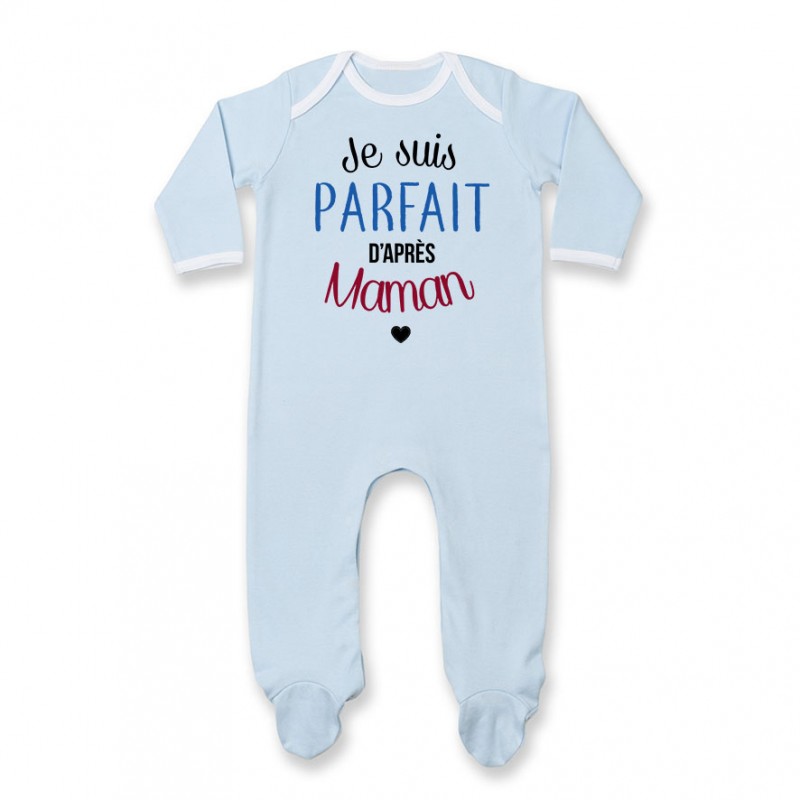 Pyjama bébé Je suis parfait d'après maman