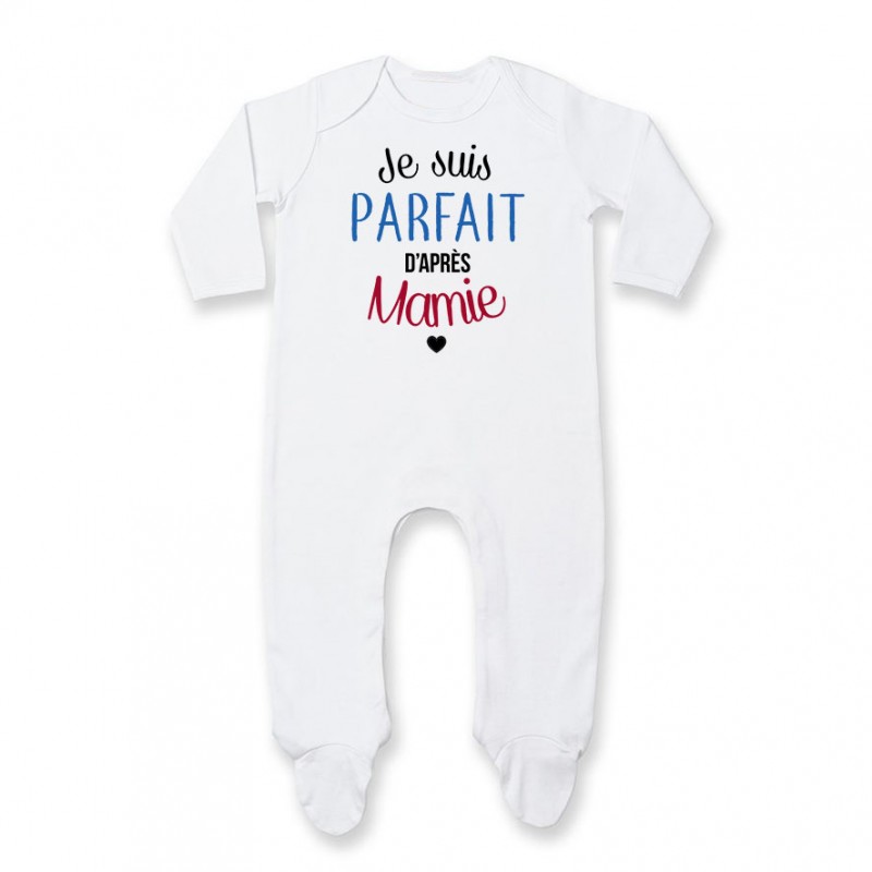 Pyjama bébé Je suis parfait d'après mamie