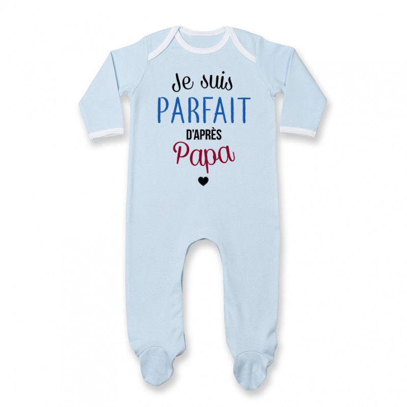 Pyjama bébé Je suis parfait d'après papa