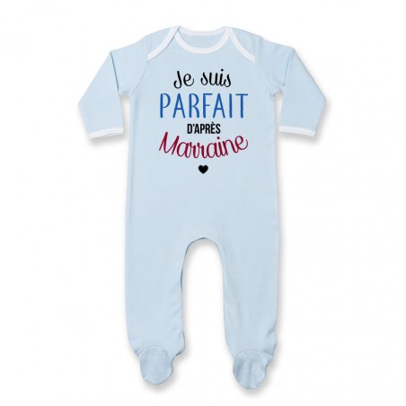 Pyjama bébé Je suis parfait d'après marraine