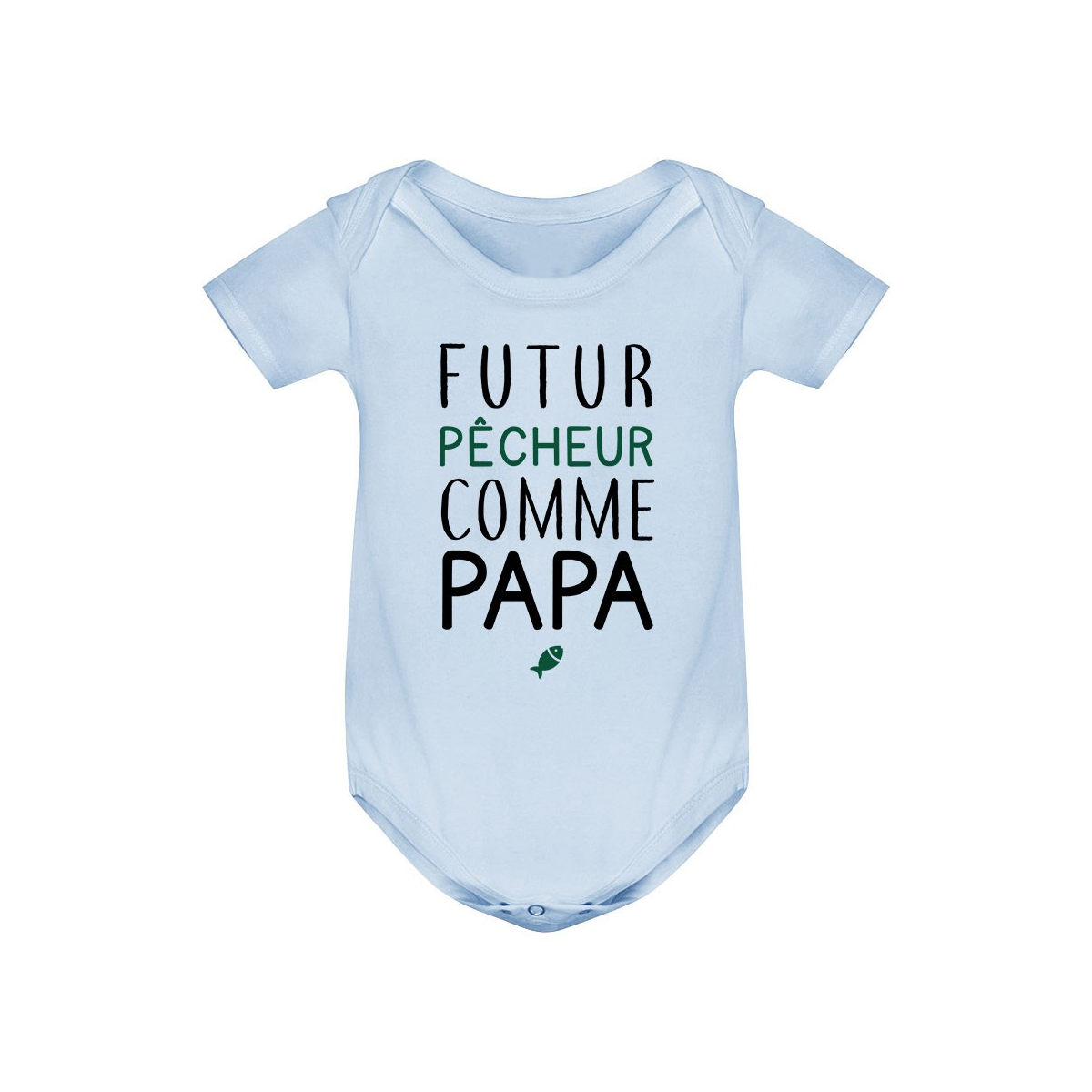 Body bébé Futur pêcheur comme papa