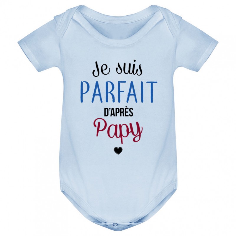 Bavoir bébé Je suis parfait d'après papy