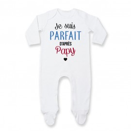 Pyjama bébé Je suis parfait d'après papy