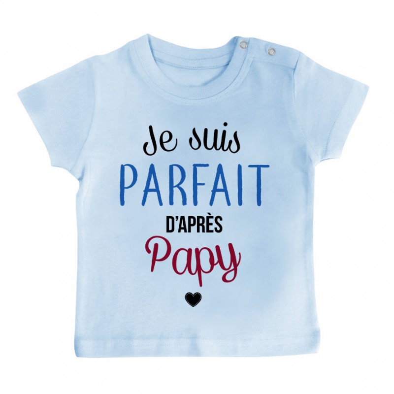 Pyjama bébé Je suis parfait d'après papy Pyjama bébé Je suis parfait d'après papy