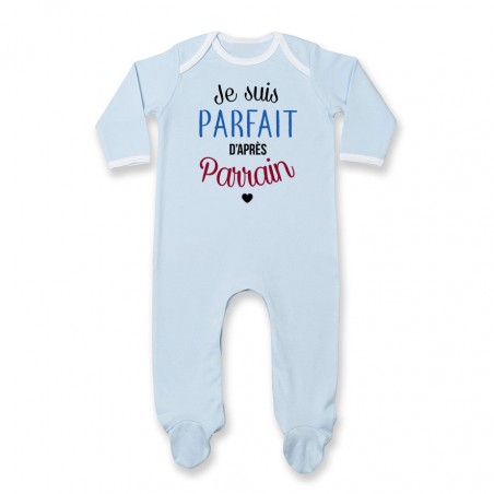 Pyjama bébé Je suis parfait d'après parrain