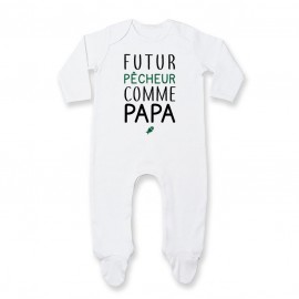 Pyjama bébé Futur pêcheur comme papa