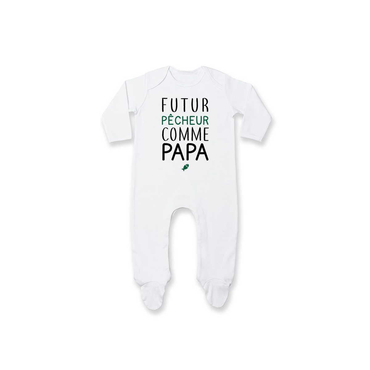 Pyjama bébé Futur pêcheur comme papa