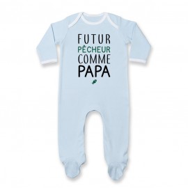 Pyjama bébé Futur pêcheur comme papa