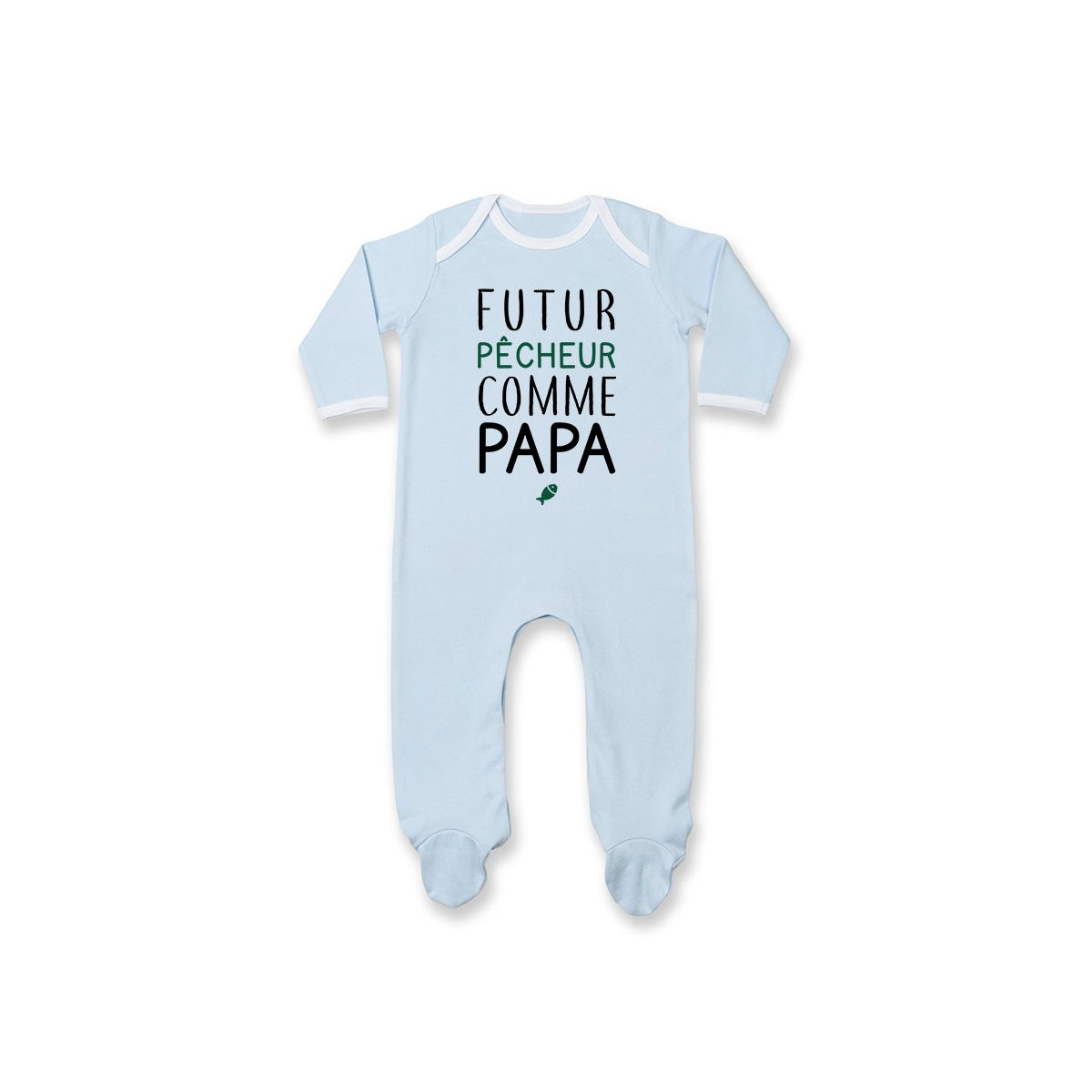 Pyjama bébé Futur pêcheur comme papa