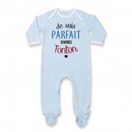 Pyjama bébé Je suis parfait d'après tonton