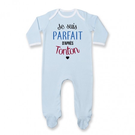 Pyjama bébé Je suis parfait d'après tonton