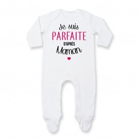 Pyjama bébé Je suis parfaite d'après maman