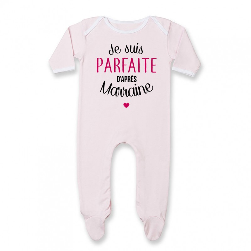 Pyjama bébé Je suis parfaite d'après marraine