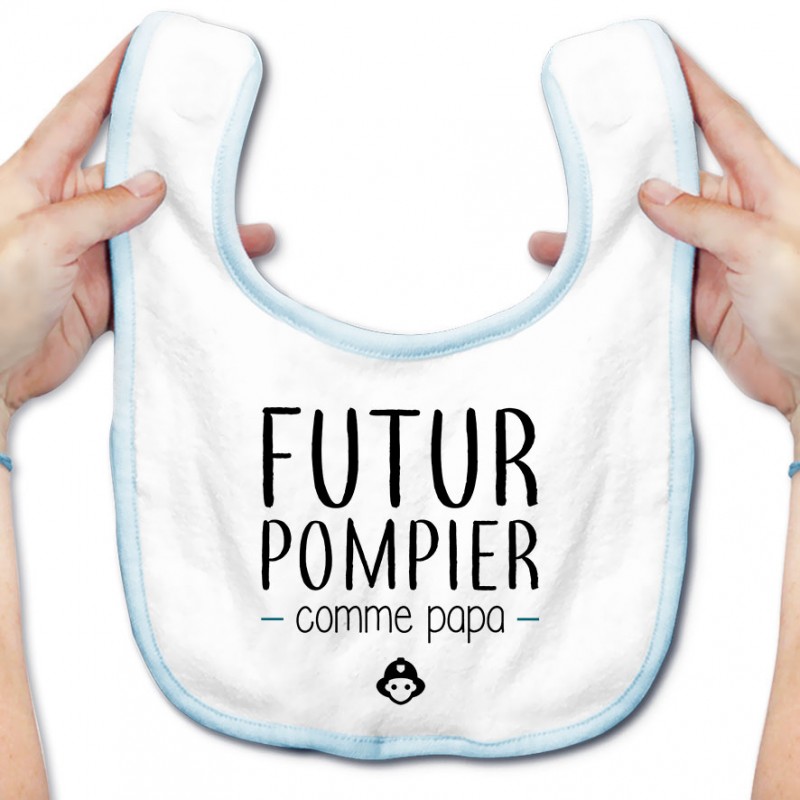 Bavoir Bebe Futur Pompier Comme Papa Bavoir Bebe Futur Pompier Comme Papa