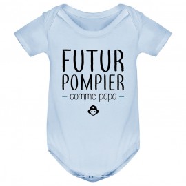 Body bébé Futur pompier comme papa