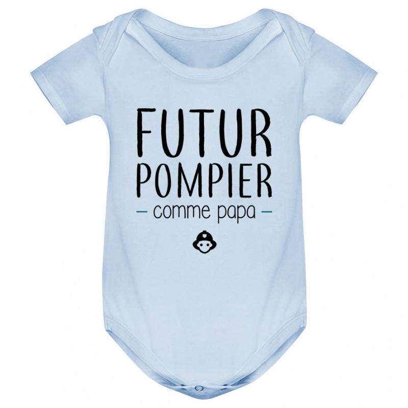 Body bébé Futur pompier comme papa Body bébé Futur pompier comme papa