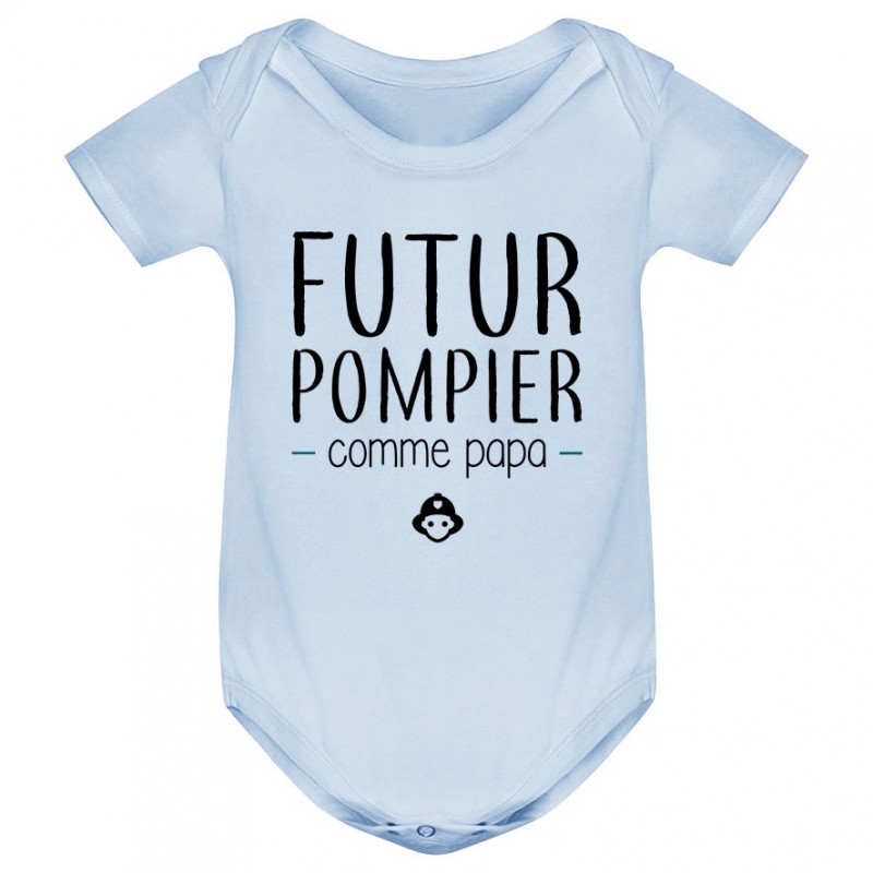 Body bébé Futur pompier comme papa