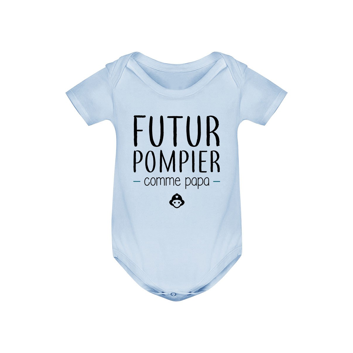 Body bébé Futur pompier comme papa