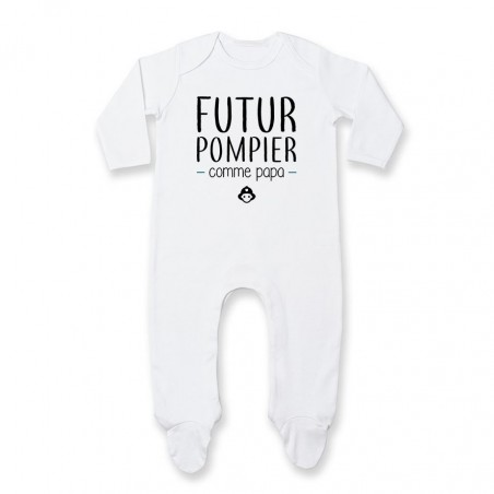 Pyjama bébé Futur pompier comme papa