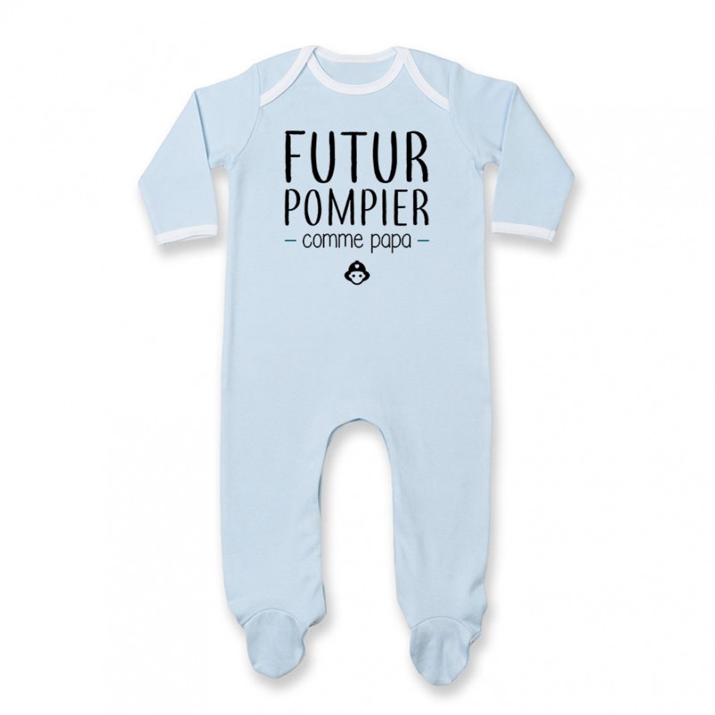 Pyjama bébé Futur pompier comme papa Pyjama bébé Futur pompier comme papa