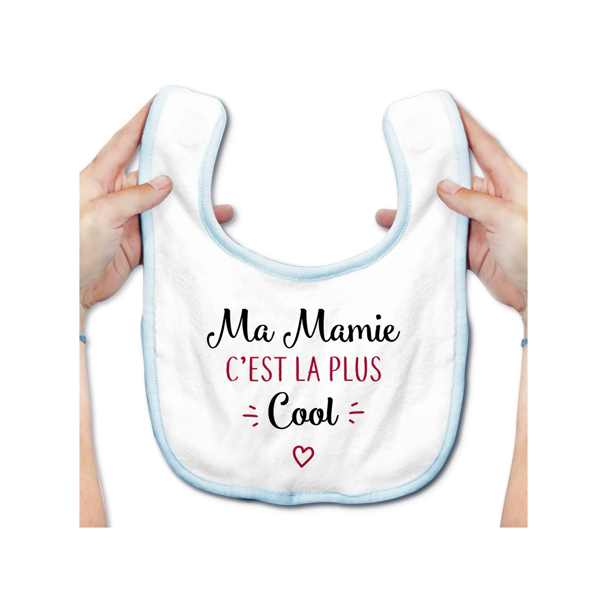 Bavoir bébé Ma mamie c'est la plus cool