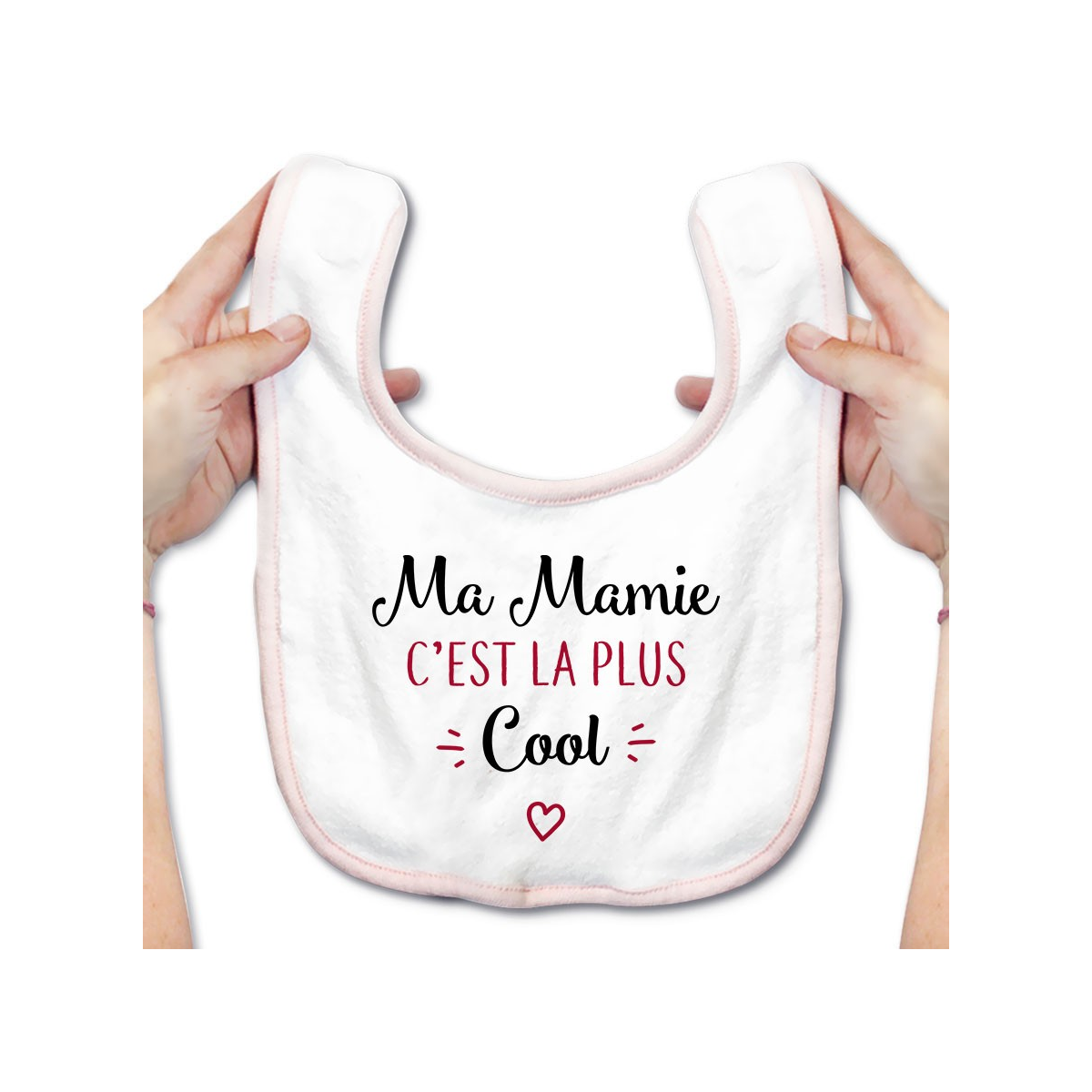 Bavoir bébé Ma mamie c'est la plus cool