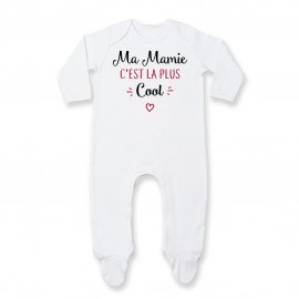 Pyjama bébé Ma mamie c'est la plus cool