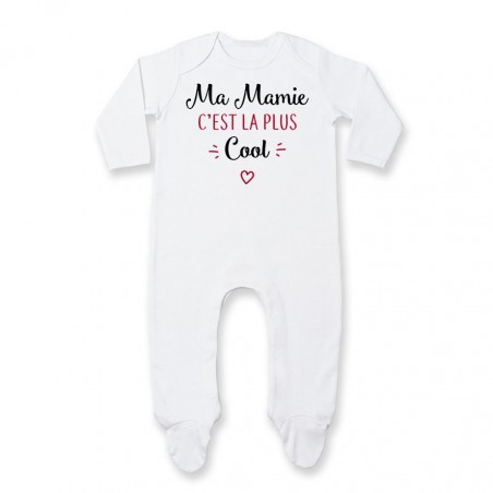 Pyjama bébé Ma mamie c'est la plus cool