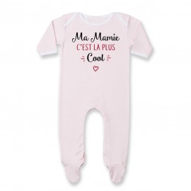 Pyjama bébé Ma mamie c'est la plus cool