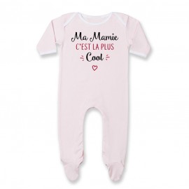 Pyjama bébé Ma mamie c'est la plus cool