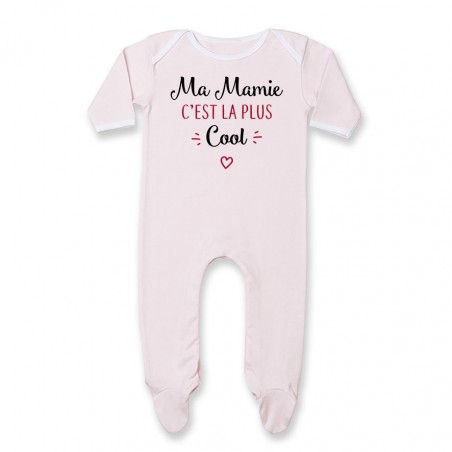 Pyjama bébé Ma mamie c'est la plus cool