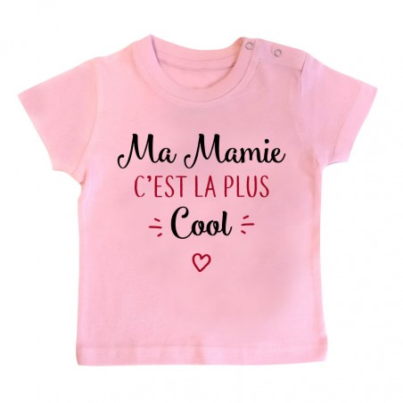 T-Shirt bébé Ma mamie c'est la plus cool