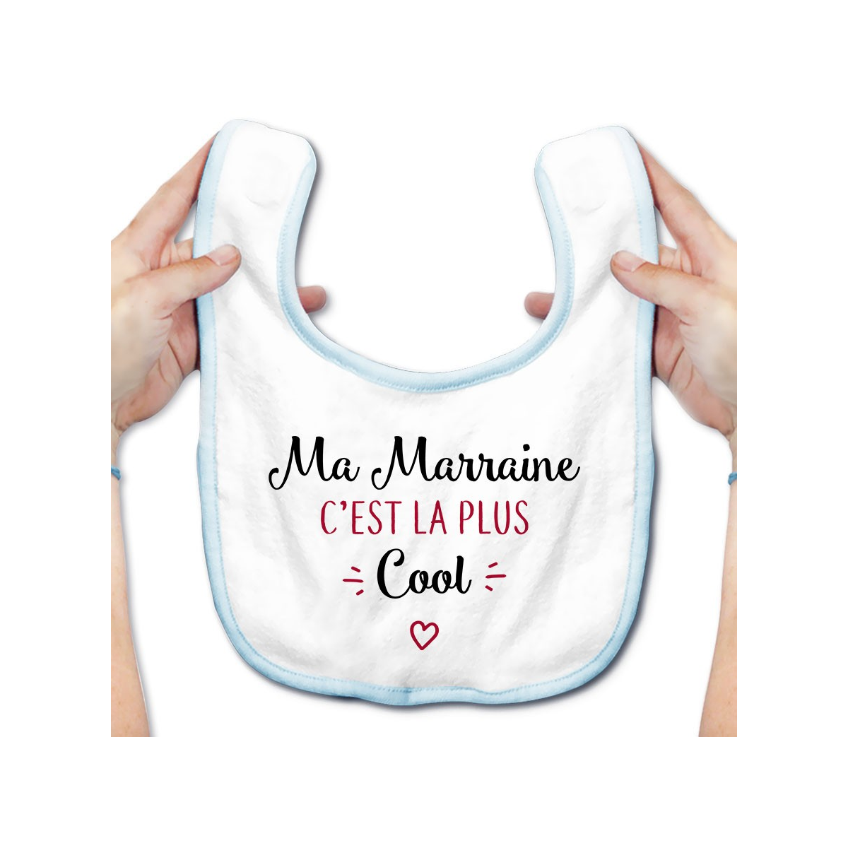 Bavoir bébé Ma marraine c'est la plus cool