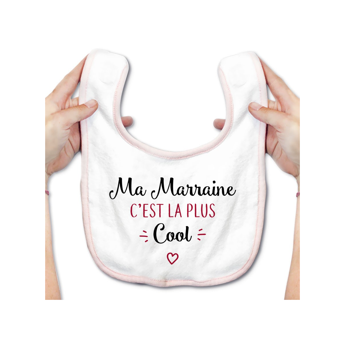 Bavoir bébé Ma marraine c'est la plus cool